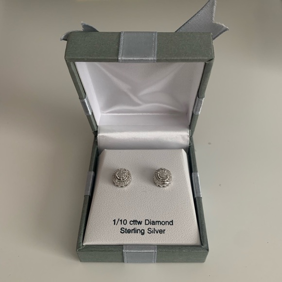 Nordstrom Jewelry - 1/10 cttw Diamond Sterling Silver Earrings